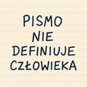 pismo nie definiuje czowieka